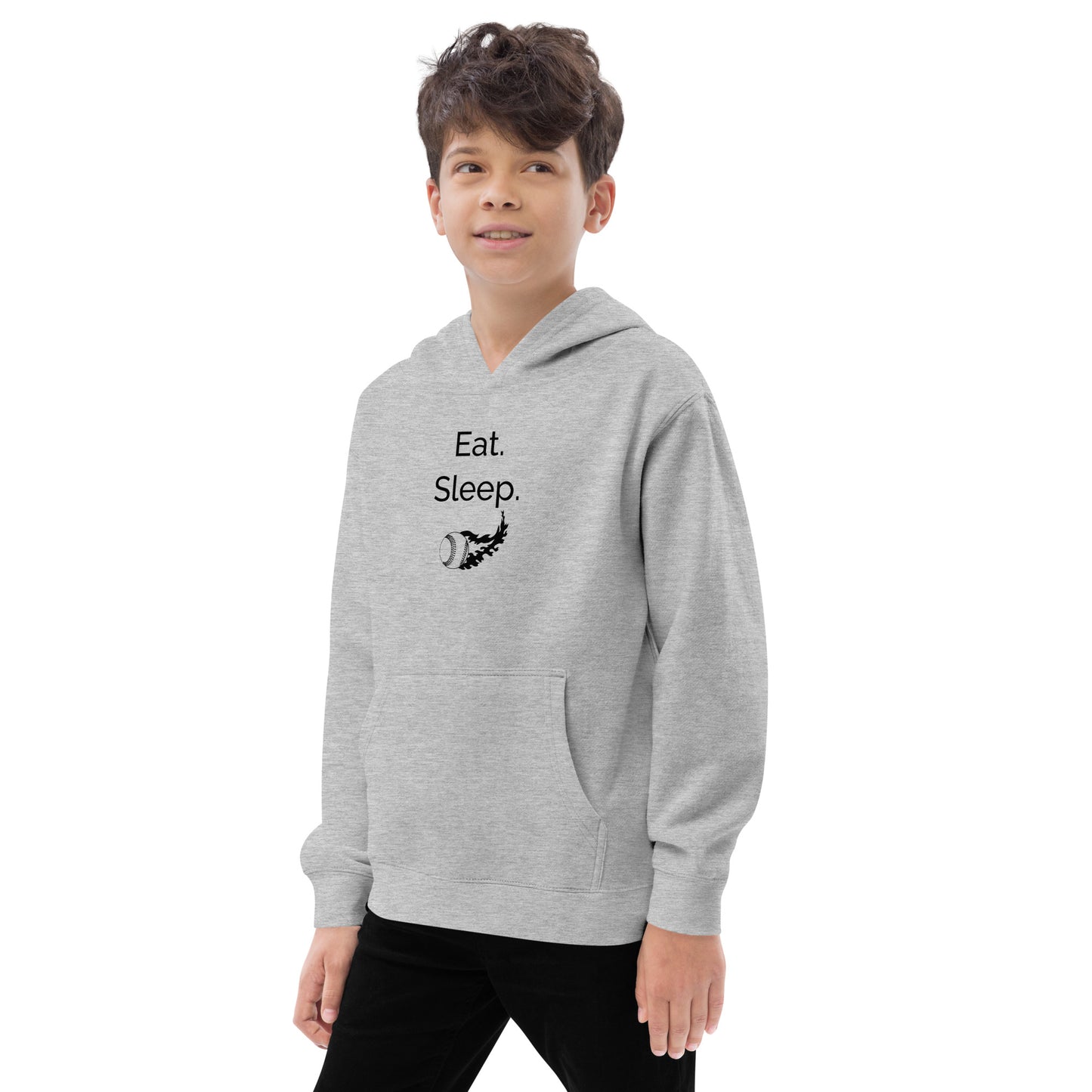 Eat Sleep baseball-Youth Hoodie