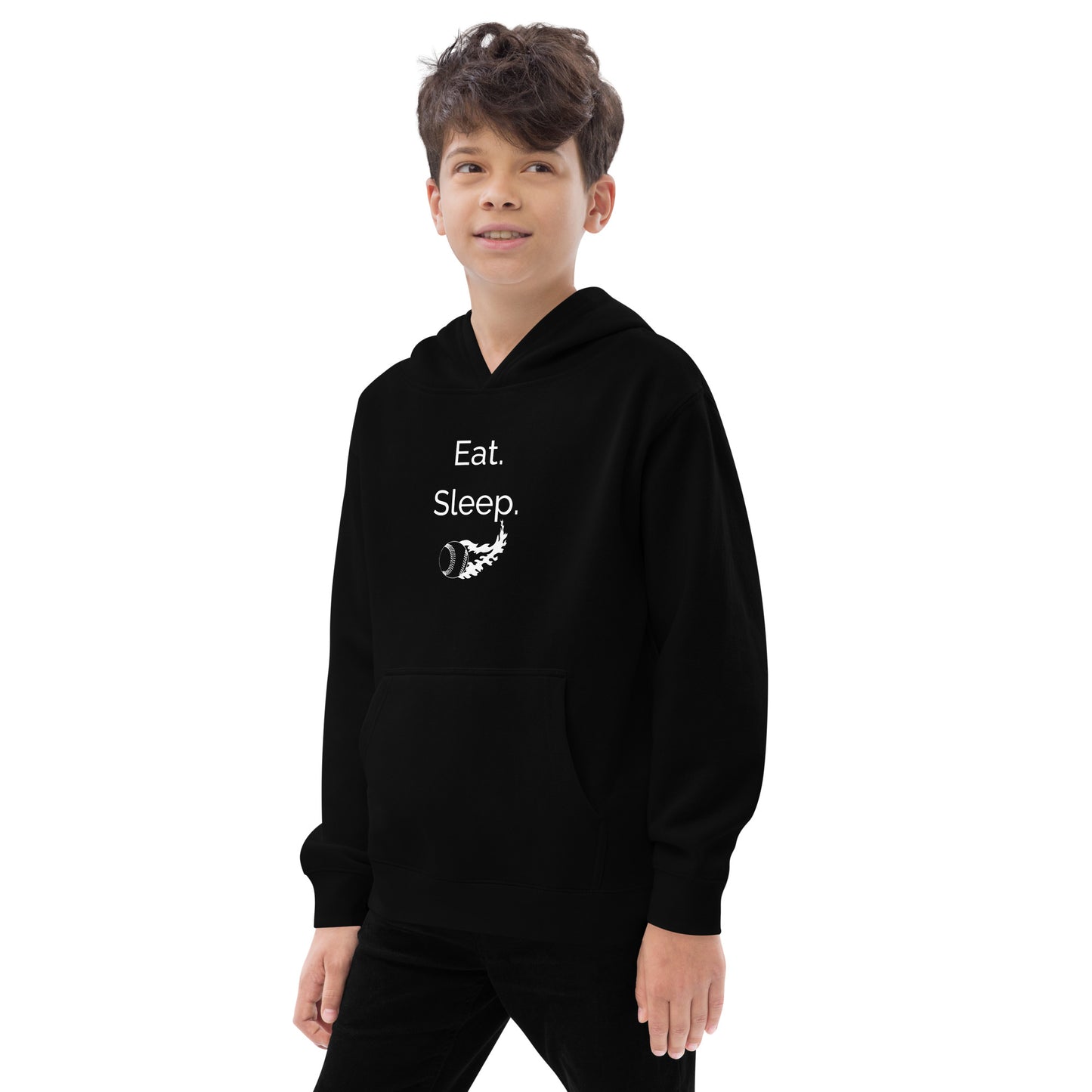 Eat Sleep Baseball-Youth Hoodie