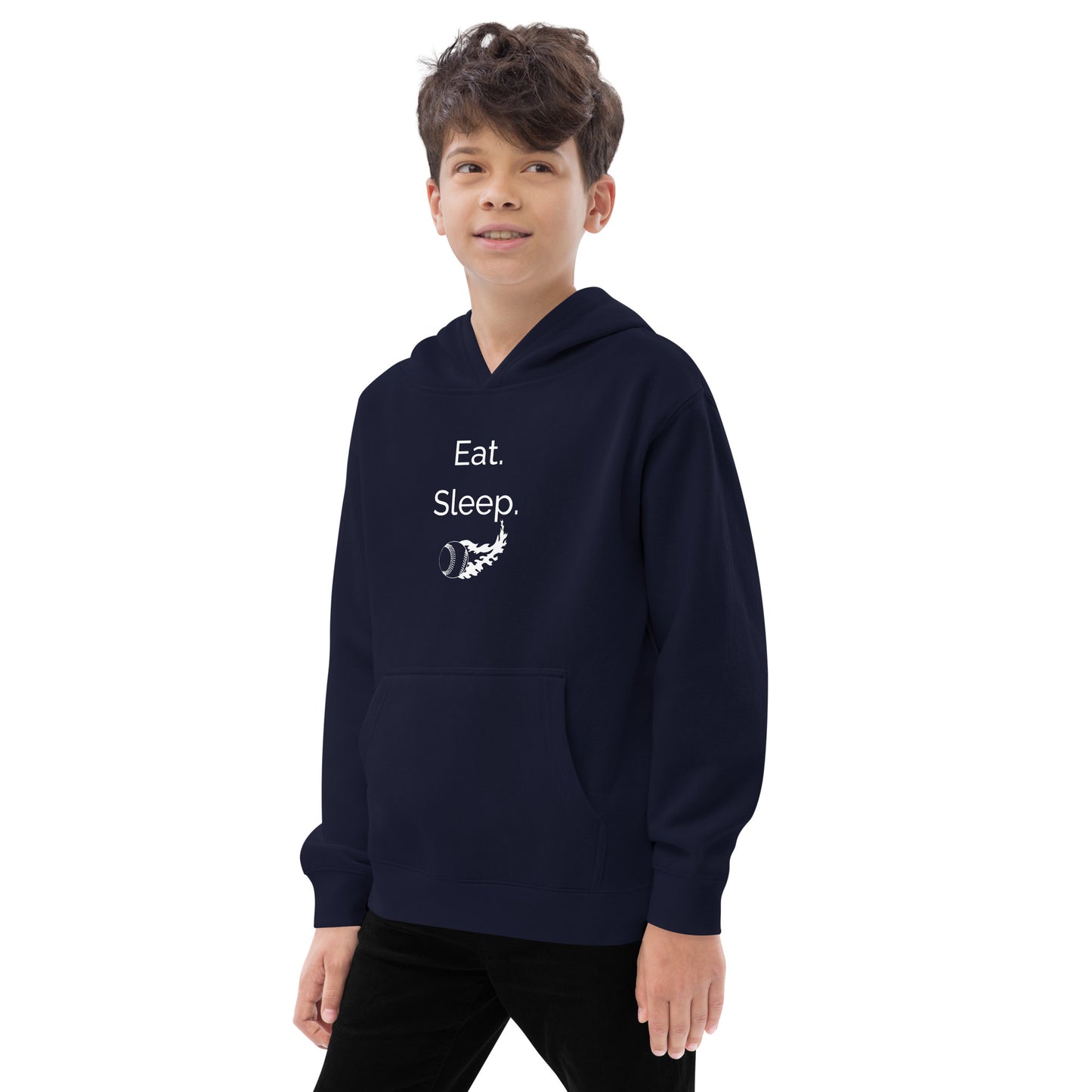 Eat Sleep Baseball-Youth Hoodie