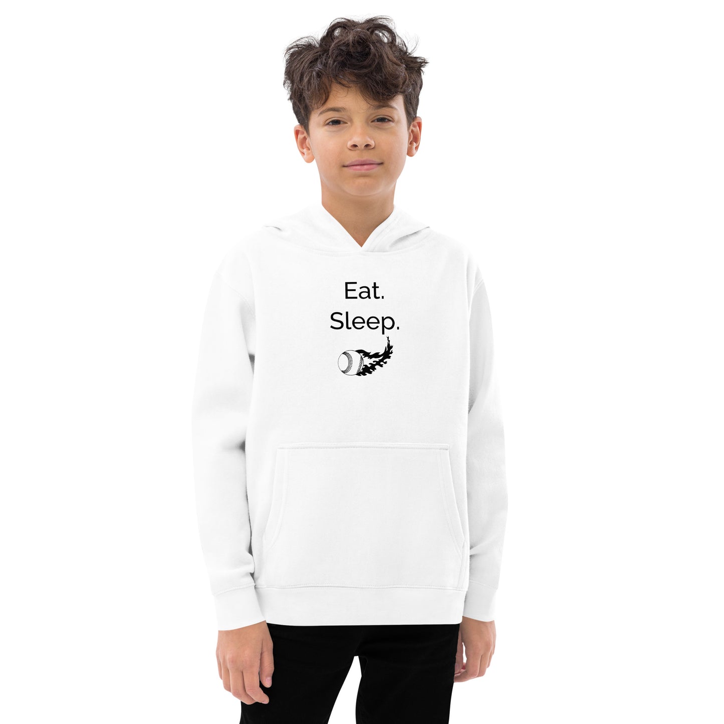 Eat Sleep baseball-Youth Hoodie