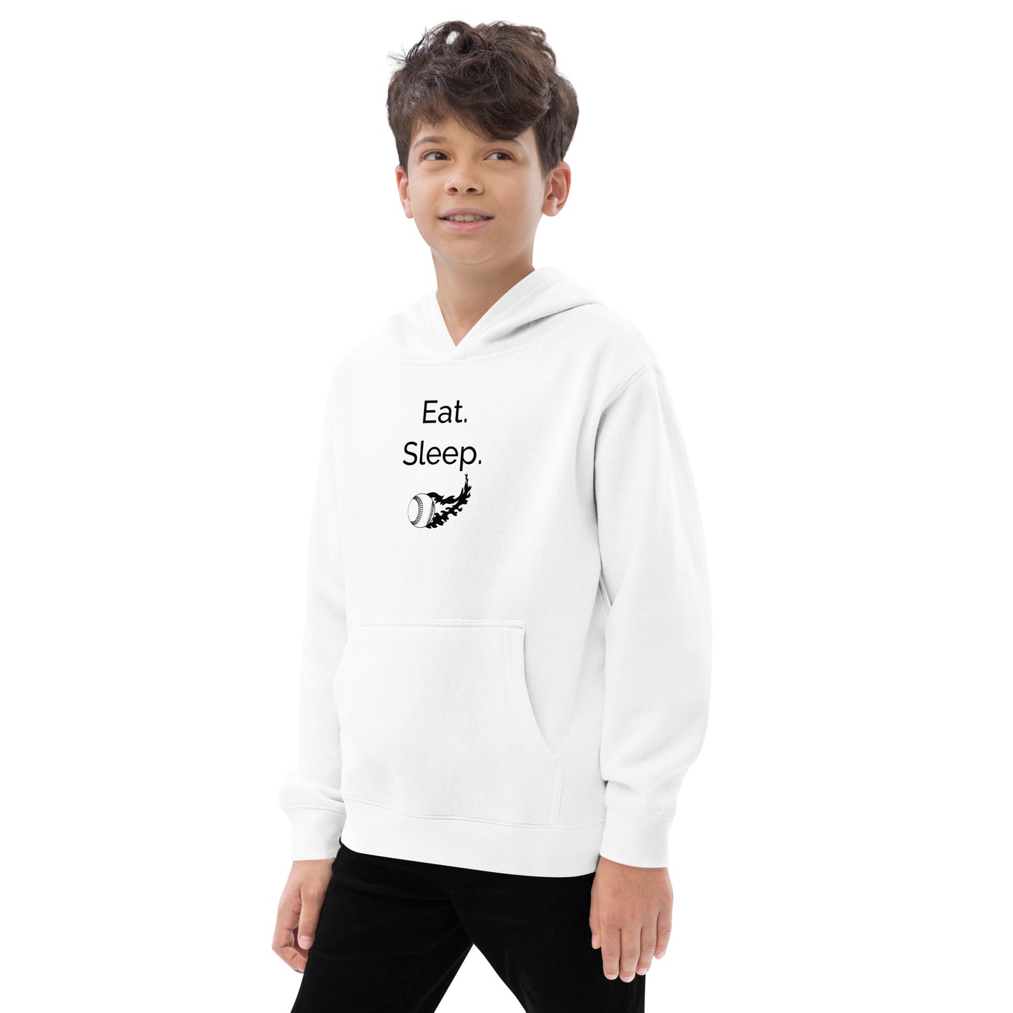 Eat Sleep baseball-Youth Hoodie