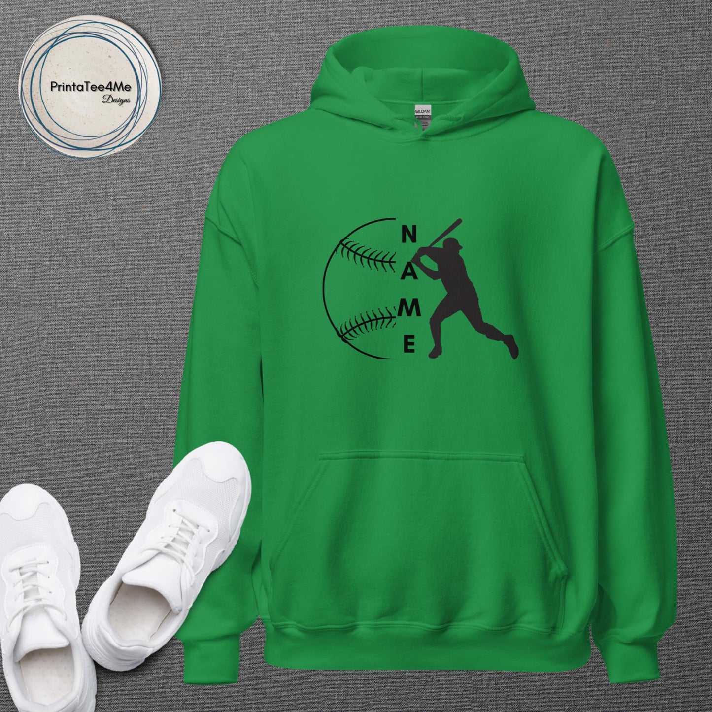 "Name" Baseball Pitcher - Hoodie