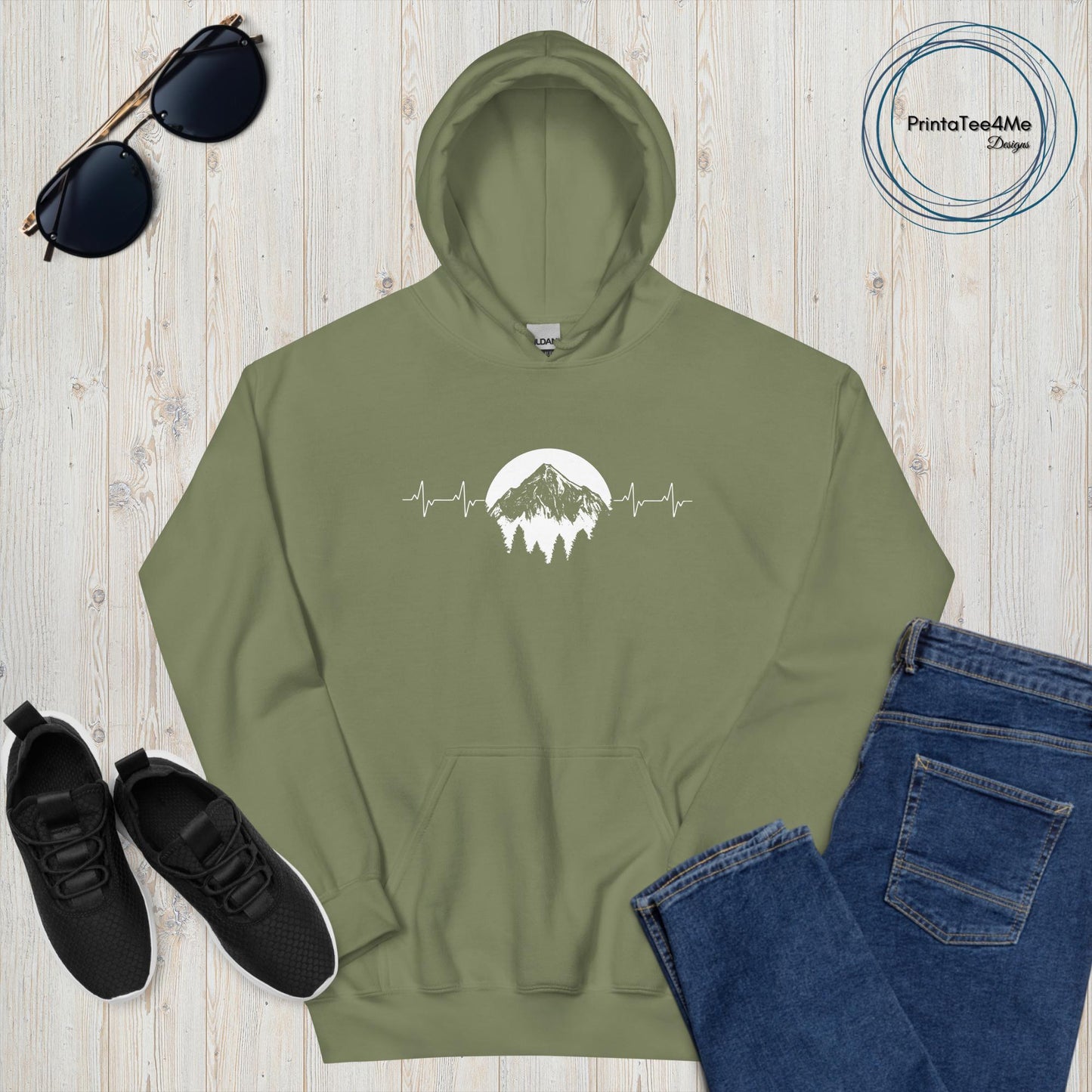 Mountain Heart Beat - Hoodie