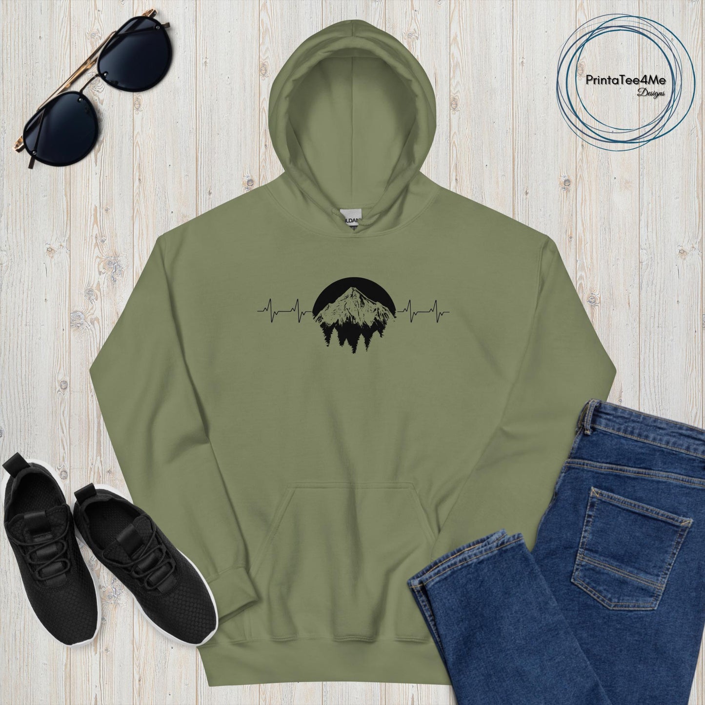 Mountain Heart Beat - Hoodie