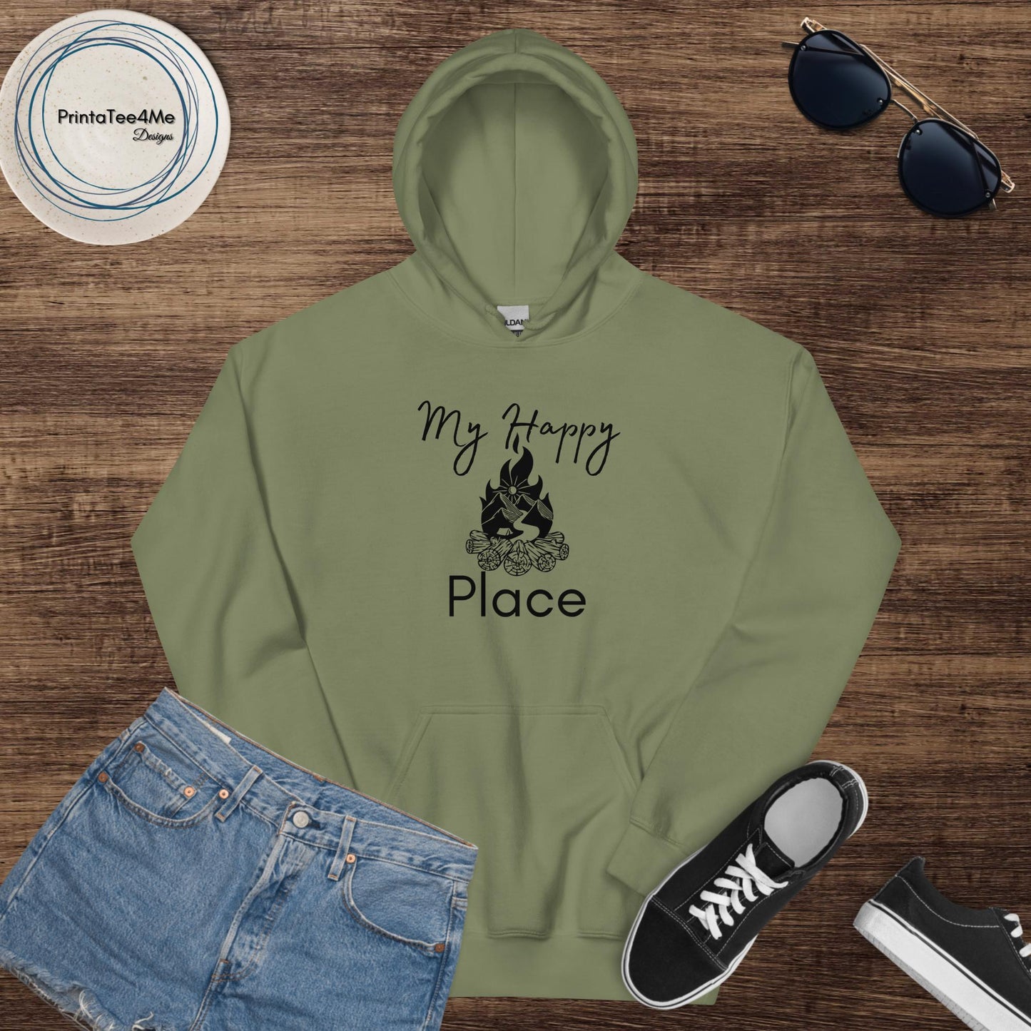 Happy Place Fire -  Hoodie