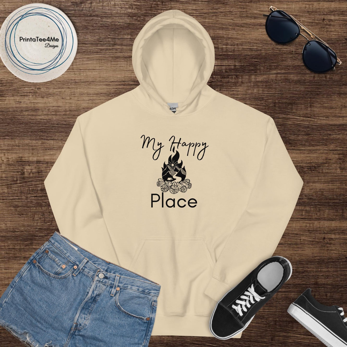 Happy Place Fire -  Hoodie