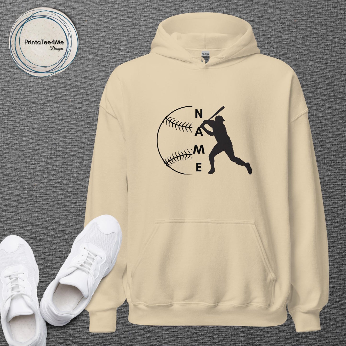 "Name" Baseball Pitcher - Hoodie