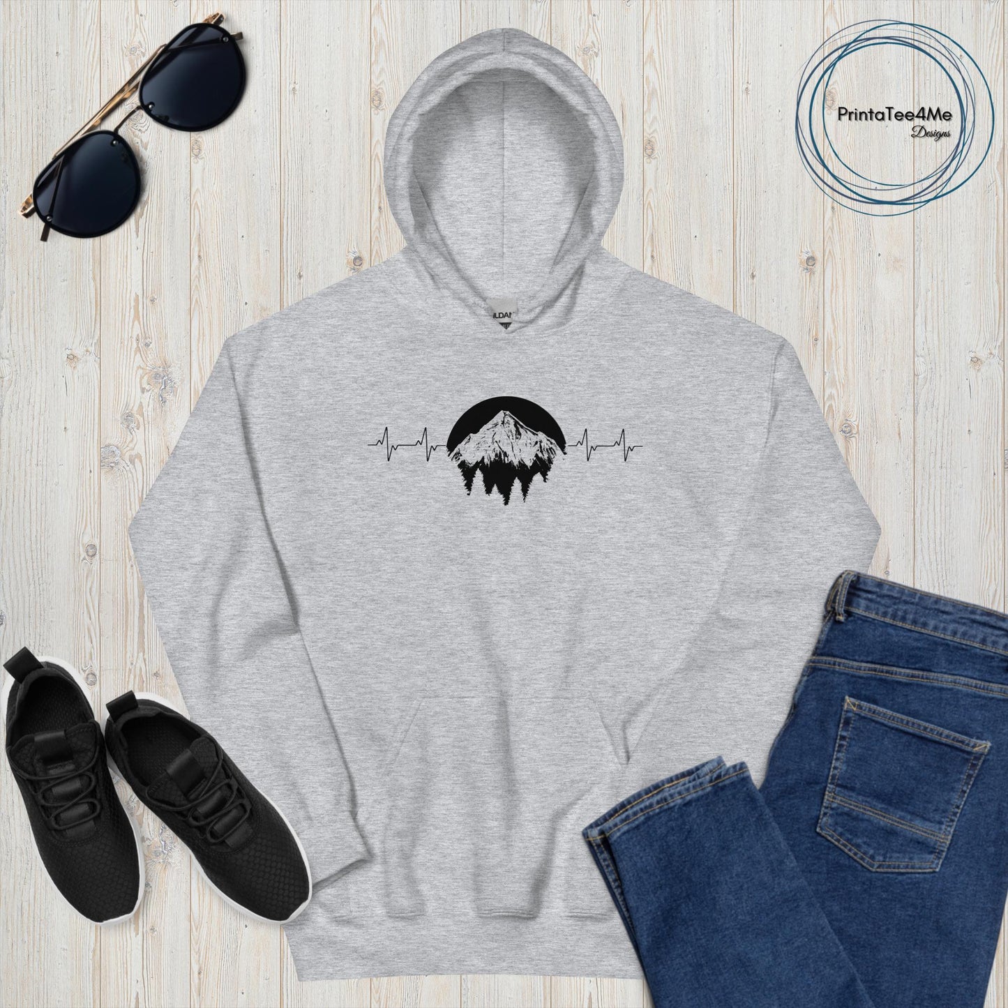 Mountain Heart Beat - Hoodie