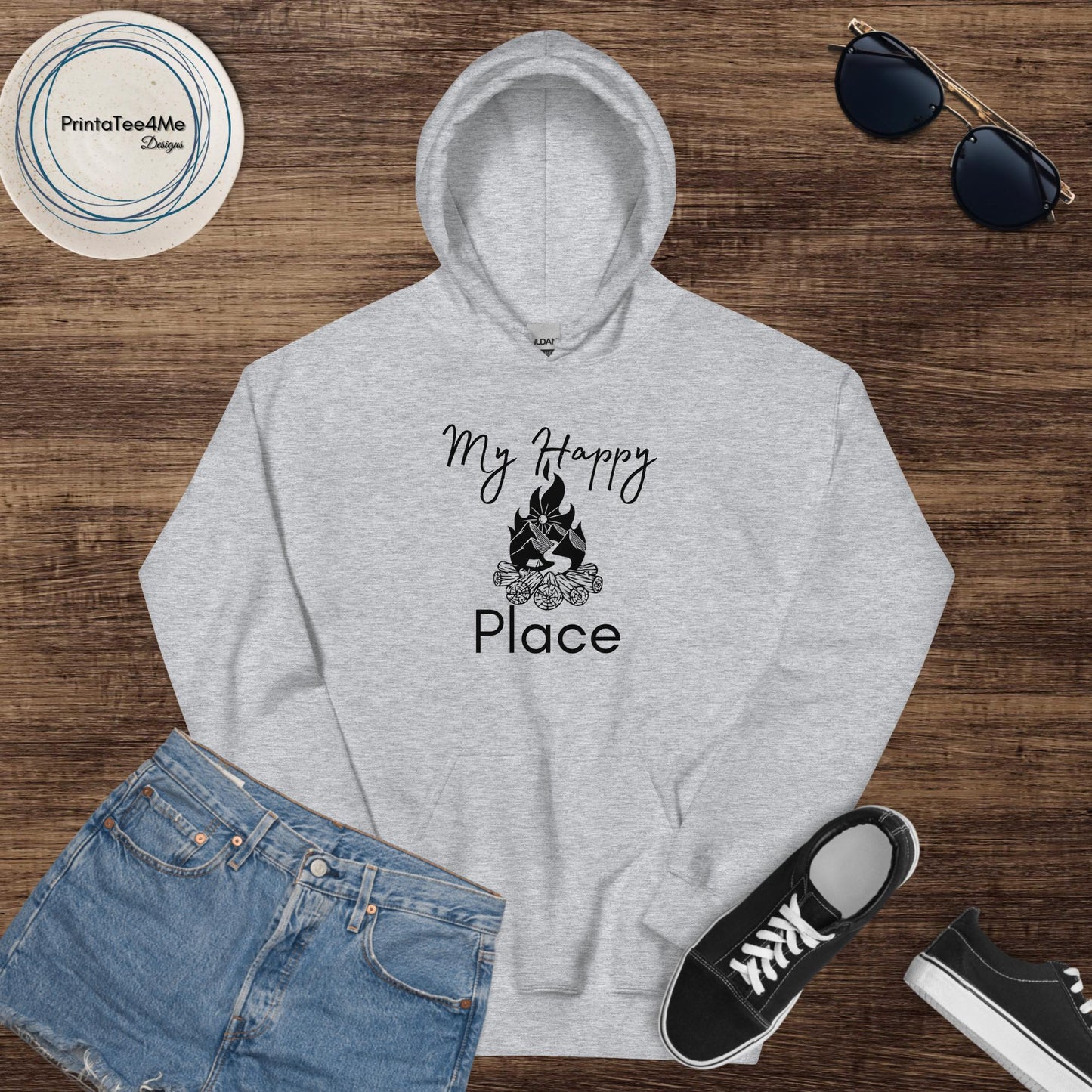 Happy Place Fire -  Hoodie